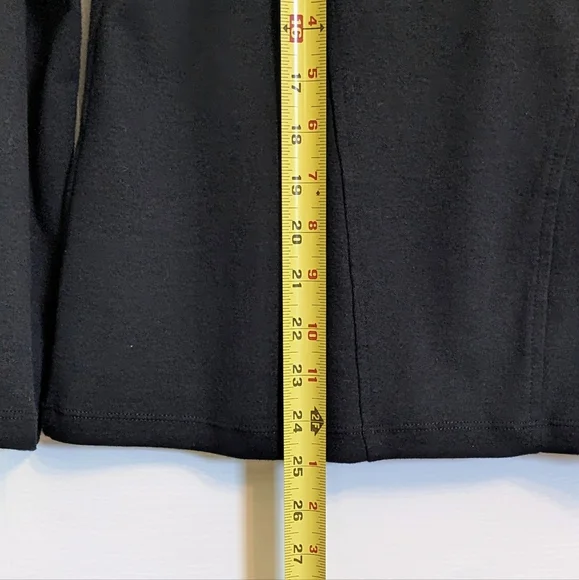 Banana Republic Women's Petite Jacket Black Full Zip Shawl Collar Pockets MP - Picture 4 of 9